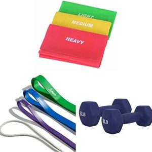 Sunny Health & Fitness Resistance Bands for Yoga, Pilates, Exercise - Set of 3