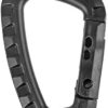 IEBUOBO Black Tactical Carabiner Keychain Hard Polymer Carabiners D Rings Light Weight Spring Snap Gear Clip Utility Hooks Backpack Hanging Buckle for Outdoor Travelling Camping Hiking Fishing 12 Pack - Image 2