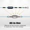 Hilitchi Brass Fishing Weights Inline Trolling Fishing Sinker with Inner Swivels - Image 5