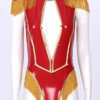 LiiYii Women's Ringmaster Costume Ringleader Bodysuit Circus Trainer Halloween Dress up Jumpsuit - Image 3