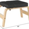 ROBDAE Yoga Inverted Stool Yoga Inverted Inverted Stool Fitness Training Equipment Home Gym Black Wooden Yoga Inverted Stool Chair Suitable for Practicing Handstand - Image 6