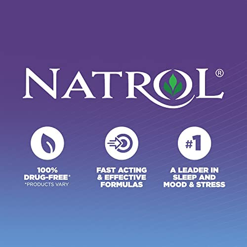 Natrol Sleep+ Calm, Drug Free Sleep Aid Supplement, Calm an Active Mind, Ease to Sleep, 60 Strawberry Flavored Gummies - Image 6