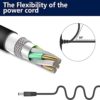 Digipartspower Adapter for Guitar Effect Pedal 5 Way Daisy Chain Power Supply Cable with 9V 1A DC Adapter - Image 3