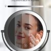 Gospire 9” Wall Mounted Lighted Makeup Vanity Mirror with 3 Color Lights & Stepless Dimming, 1X/10X Magnifying LED Double Sided Bathroom Touch Sensor Extendable Arm 360° Swivel Shaving Cosmetic Mirror - Image 4