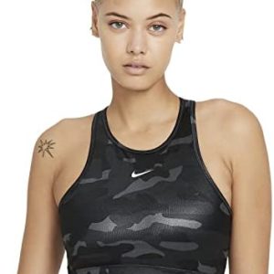 Nike Dri-FIT Swoosh Women’s Medium-Support 1-Piece Pad High-Neck Sports Bra