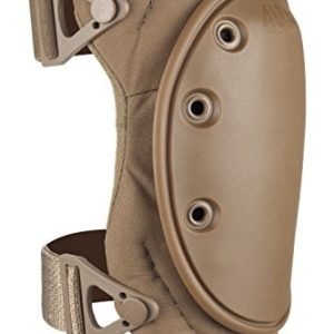 ALTA 50453.14 AltaFLEX Gel Insert Heavy Duty Knee Protector Pad, Coyote Cordura Nylon Fabric, AltaLOK Fastening, Flexible Cap, Long, Coyote