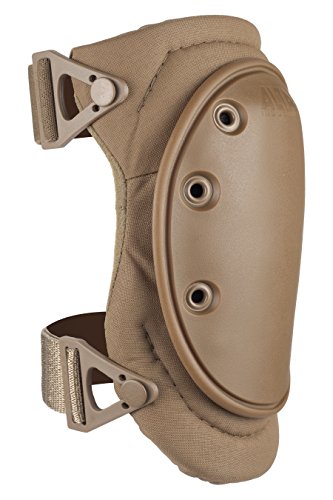 ALTA 50453.14 AltaFLEX Gel Insert Heavy Duty Knee Protector Pad, Coyote Cordura Nylon Fabric, AltaLOK Fastening, Flexible Cap, Long, Coyote