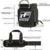 RitFit Padded Ankle Strap for Cable Machine,Strong Hook and Loop,Reinforced 3 D-Ring/Double D-Ring, Adjustable Comfort fit Neoprene - Premium Ankle Cuffs to Enhance Abs, Glute & Leg Workouts… - Image 3