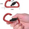 WAKUSEI Carabiner Clips Hook for Home, Rv, Camping, Fishing, Hiking, Traveling Improved Durable Spring 7 Packs - Image 3
