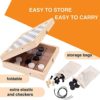 Fast Sling Puck Game Large Size 22 x 11 in Sling Puck & Chess Game 2-in-1 Foldable Sling Football Game Set, Wooden Hocky Game - Excellent Gift Idea for Kids and Adults (Western Theme) - Image 8