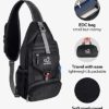 WATERFLY Packable Small Crossbody Sling Backpack Shoulder Chest Bag Daypack for Hiking Traveling - Image 3