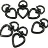 YIXI-SBest 6 Pcs 3/4 inch Heart Shape Swivel Buckles Heavy Duty Metal Push Gate Swivel Lobster Clasp Keychain Clip Trigger Spring Keyring Buckle for Purse Making Accessories (Black×6pc) - Image 4