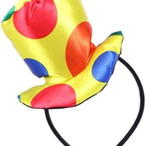 STOBOK Jester Headband Clown Top Hat Headband Carnival Costume Funny Performance Props
