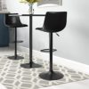 LEMBERI Adjustable Swivel Bar Stools Set of 2, Pu Leather Counter Height Barstools for Kitchen Island, Armless Modern Bar Stool Dining Chairs with Back - Image 7
