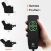 MCombo Large Power Swivel Glider Rocker Recliner Chair with Massage and Heat for Nursery and USB Ports, Cup Holders and Pockets, Faux Leather 7748 (Black, Large) - Image 4