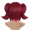 MapofBeauty Meilifang Kuroshitsuji Mey Rin Wine Red 2pcs Clip on Ponytail 40cm Party Costume Cosplay Wigs - Image 3