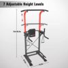 pelpo Pull up Bar Station, Multifunction Power Tower, Standing Adjustable Height Pull Up Dip Bar for Home Gym, Strength Training Dip Stands, Home Fitness Workout Equipment with Backrest Pad - Image 5