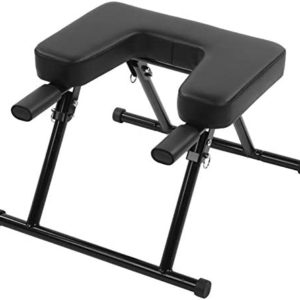 Eulbevoli Yoga Inversion Chair, Multiple Interlocking Structure Yoga Headstand Stool for Home Fitness Head Stand Trainer
