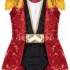 Moggemol Kids Girls Ringmaster Circus Costume Halloween Party Dance Leotard Performance Dress Festival Dancewear - Image 2