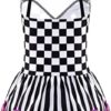 YOOJIA Girl's Clown Costume Dance Leotard Dress Halloween Kids Circus Ringmaster Tutu Dress Carnival Dancewear - Image 2