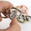 YIXI-SBest 6 Pcs 3/4 inch Heart Shape Swivel Buckles Heavy Duty Metal Push Gate Swivel Lobster Clasp Keychain Clip Trigger Spring Keyring Buckle for Purse Making Accessories (Black×6pc) - Image 7