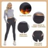 LalaHooK Fleece Lined Winter Leggings with Pockets for Women,High Waisted Tummy Control Soft Thermal Warm Hiking Yoga Pants - Image 2