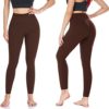 we fleece Women's Soft Capri Leggings-High Waisted Tummy Control Non See Through Workout Running Black Leggings Yoga Pants - Image 2