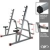 Valor Fitness Bench Press and Squat Rack Combo Half Power Cage w/ Adjustable Spotter Arms - Image 6