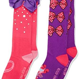 JoJo Siwa Girls 2 Pack Knee High Socks