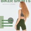 Natural Feelings Biker Shorts for Women - 5" High Waist Workout Yoga Shorts Athletic Gym Sports Shorts Pants Cycling Running - Image 3