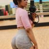 Sogetdo Workout Seamless Camo Shorts for Women Gym High Waist Biker Shorts Booty Running Smile Contour Yoga Shorts - Image 6