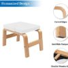 Erus Wooden Yoga Inversion Stool White - Image 3