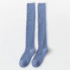 Comfortable Socks Women's Fuzzy Thigh-High Stockings Winter Warm Over Knee Over Knee High Long Socks Fluffy Fleece (Blue, One Size) - Image 7