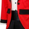 Adult Men Boys PT Barnum Red Circus Ring Master Ringmaster Showman Costume Tailcoat Jacket Outfit - Image 5
