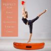 TRESTYA Round Inflatable Gym Mat Gymnastics Air Spot Blow Up Tumble Track Cushion Set with Electric Pump, Carrying Case, Repair Kit – Thick, Waterproof Floating Jump Pad - Image 5