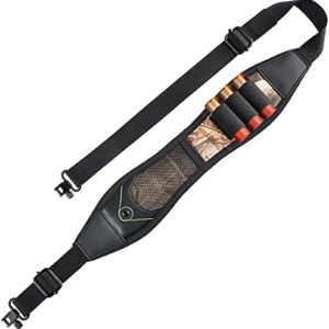 EZshoot Shotgun Sling Adjustable 2 Point Sling with Removable Swivels, Anti-Slip Neoprene Shoulder Pad