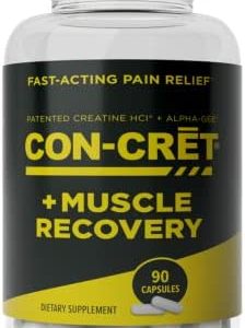 ProMera Sports CON-CRET®+ Muscle Recovery, CON-CRET® Patented Creatine HCl and Alpha-GEE®, Supports Relief from Activity-Induced Pain and Inflammation, 90 Capsules