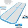 Mecalm Air Gymnastics Tumbling Mat 13FT/16FT/20FT Gymnastics Air Mat 4/8 inchs Thickness Gymnastics Mats for Tumbling with Electric Air Pump for Home/Gym/Yoga/Training/Cheerleading/Outdoor/Beach/Park - Image 2