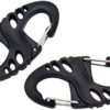 12 Pack S Shaped 8 Shaped Snap Keychain Hook Clip Outdoor Camping for Molle Backpack Hanger Buckle Quick Release Keychain - Image 2