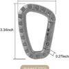 16 Pack Tactical Carabiners Keychain Climbing D Rings Spring Snap Gear Clip Utility Hooks Backpack Hanging Buckle for Camping - Image 3