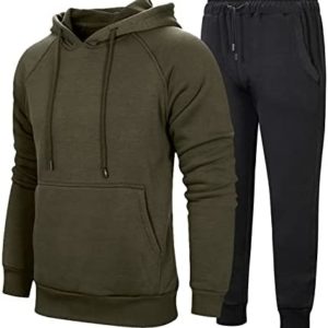 Cnebo Women's 2022 Two Piece Striped Outfits Two Piece Sweatsuit Pullover Hoodie Long Pants Hooded Jacket and Matching Pants
