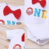 IBTOM CASTLE Cake Smash Outfit Boy 1st Birthday Circus Gentleman Romper+Bloomers+Suspenders 3PCS Clothes Set Photo Props - Image 6