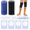 2 Pairs Kids Knee Brace for Girls Boys Children Patella Brace Support Knee Compression Sleeves Kids Knee Sleeve Kids Volleyball Knee Pads for Basketball Volleyball Gymnastics Sports, Blue and Black - Image 2