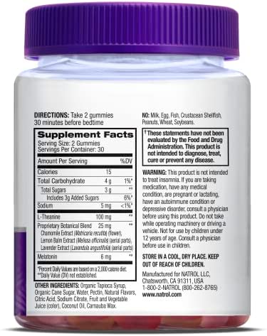 Natrol Sleep+ Calm, Drug Free Sleep Aid Supplement, Calm an Active Mind, Ease to Sleep, 60 Strawberry Flavored Gummies - Image 9