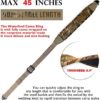 HUNTPAL 2 Point Gun Shotgun Rifle Sling with Metal Swivels and Thumb Loop, Anti-Slip Neoprene Quick Adjusting Durable Shoulder Padded Camouflage Crossbow Sling Strap - Image 5