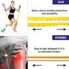 EILISON Resistance Band Kit with Heavy Duty Protective Sleeves for Safe Workout and Soft Anti-Slip Foam Handle, Door Anchor, Ankle Strap for Men and Women Stackable - Image 3