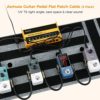 3 Pack Guitar Flat Patch Cables, 6 Inch Guitar Effect Pedal Cable, 1/4" TS Right Angle, Low Profile Pancake Design, Maximize Pedalboard Space - Image 7