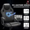 DualThunder Gaming Chairs, Home Office Desk Chairs Clearance, Comfortable Cheap Gaming Office Chairs, Computer Chairs Video Game Chairs, Gaming Chairs for Teens Gamer, Swivel Rolling Chairs, Black - Image 4