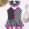 YOOJIA Girl's Clown Costume Dance Leotard Dress Halloween Kids Circus Ringmaster Tutu Dress Carnival Dancewear - Image 3