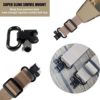 HUNTPAL Classic Style Camo Gun Shotgun Rifle Sling with Removable Metal Swivels and Thumb Loop, Universal Heavy Duty Durable Stretch Shoulder Padded Rifle Shotgun Camouflage Strap with Length Adjuster - Image 4